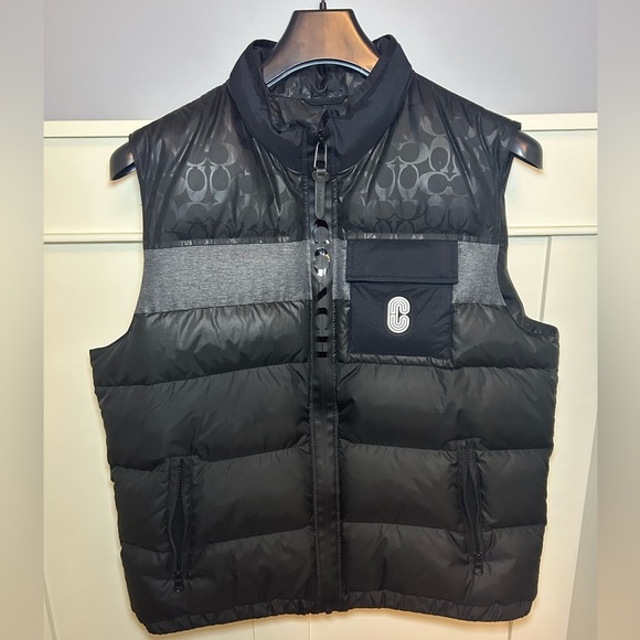Coach monogram down puffer vest - Picture 1 of 16